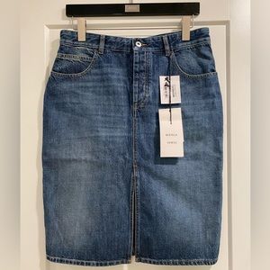 Bottega Veneta Denim Pencil Skirt. Size 42 Italy (Size 6 US). New w/ tags!